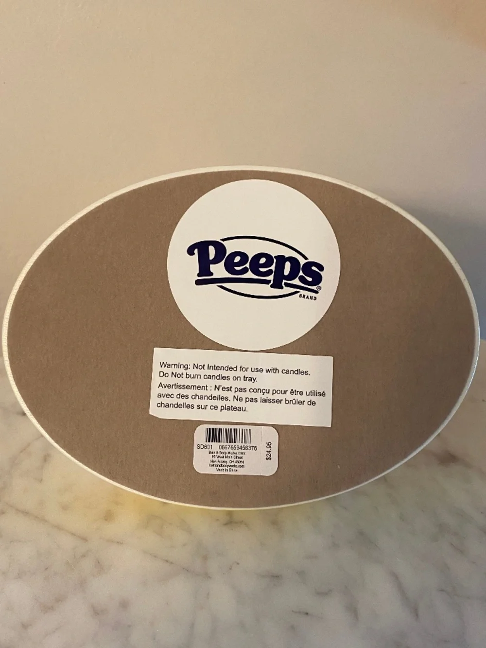 **NWT**  Bath and Body Works Iridescent Peeps Marshmallow bunny tray